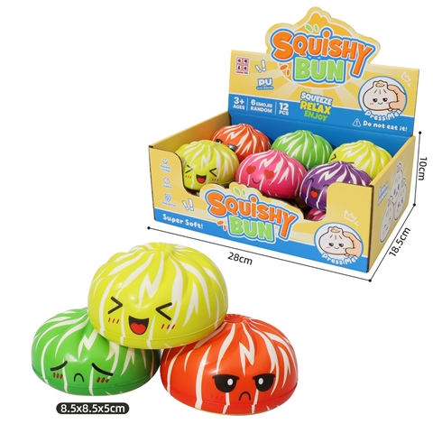 Zebra Bun Slow-Rise Squishy, 8.5 cm Display Format