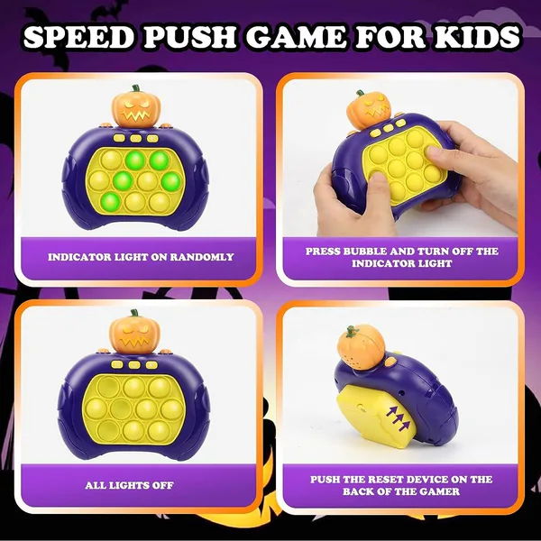 Quick-Push Bubble Game, Light-Up Handheld - view 5