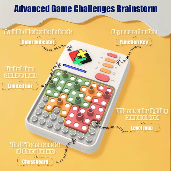 Pattern-Matching Block Game, 1,000+ Challenges - view 6