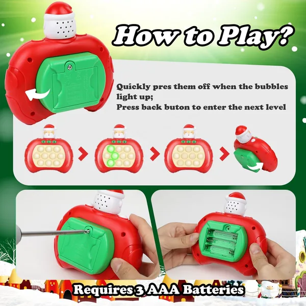 Quick-Push Bubble Game, Light-Up Handheld - view 6