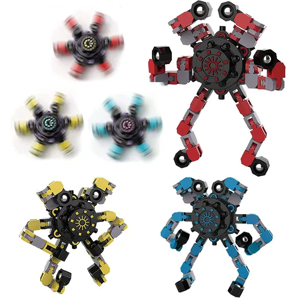 Transforming Robot Finger Spinner - view 2
