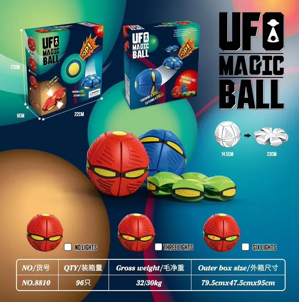 Three-Light Magic Fidget Ball, Boxed Format