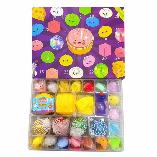 Mystery Baozi Squishy Calendar, 24-Day Gift Format