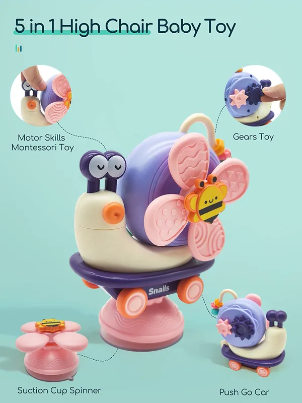 Suction-Cup Activity Spinner, Color-Box Version - view 3