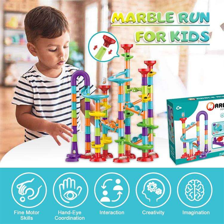 Marble-Run Construction Track, 113 Pieces