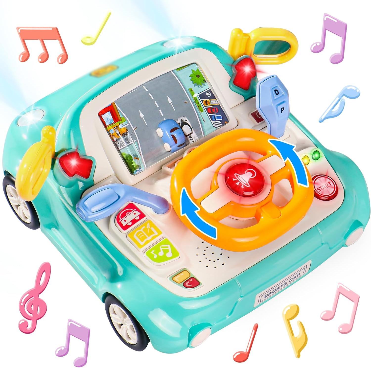 Musical Steering-Wheel Activity Toy - view 6