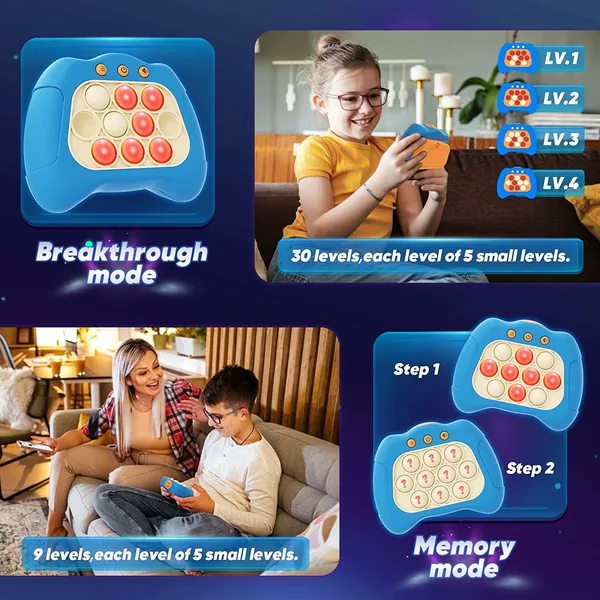 Light-Up Push-Bubble Game, Boxed Handheld - view 17
