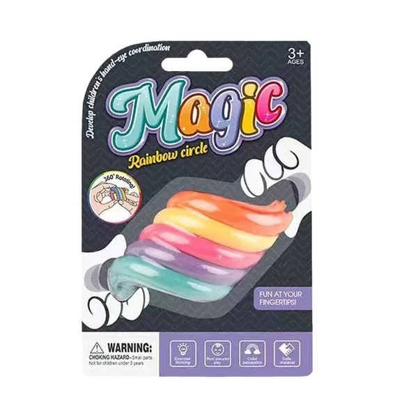 Rainbow Spinning Ring Fidget, 24-Piece Display - view 2