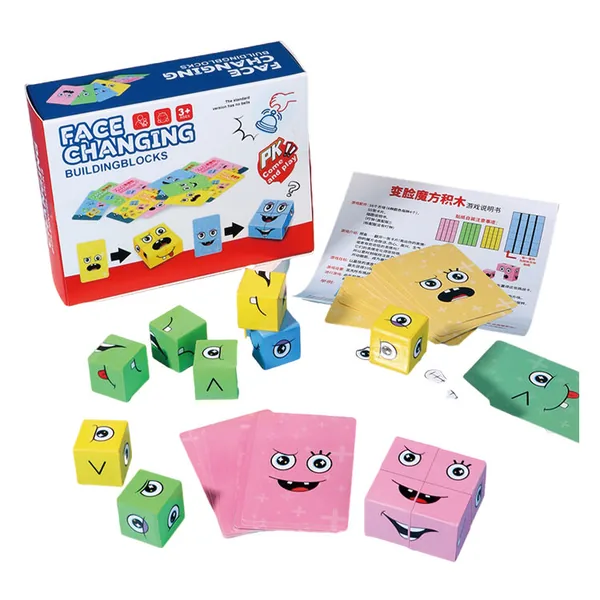 Expression-Matching Puzzle Blocks - view 3